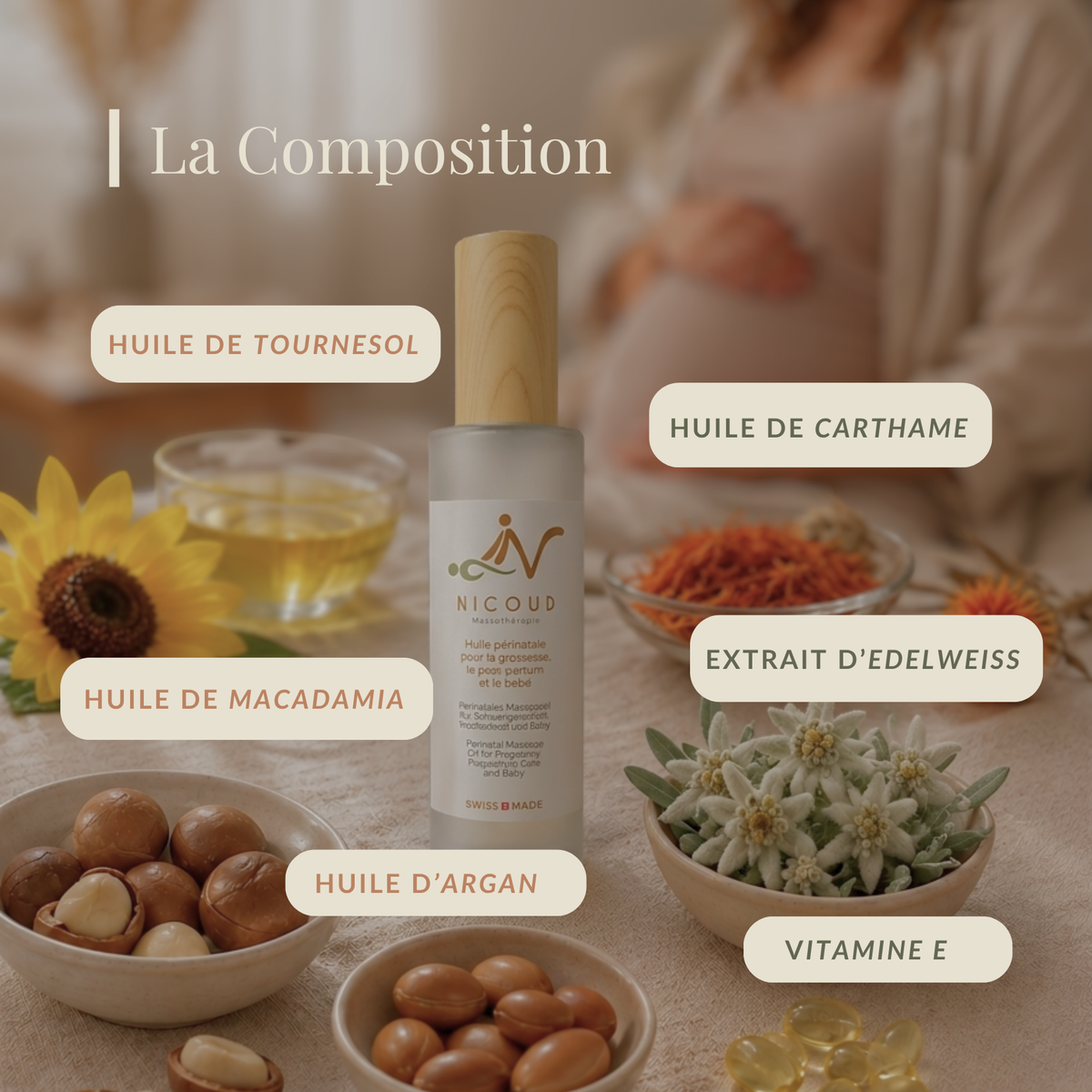 Huile périnatale - Prendre soin de vous, simplement
